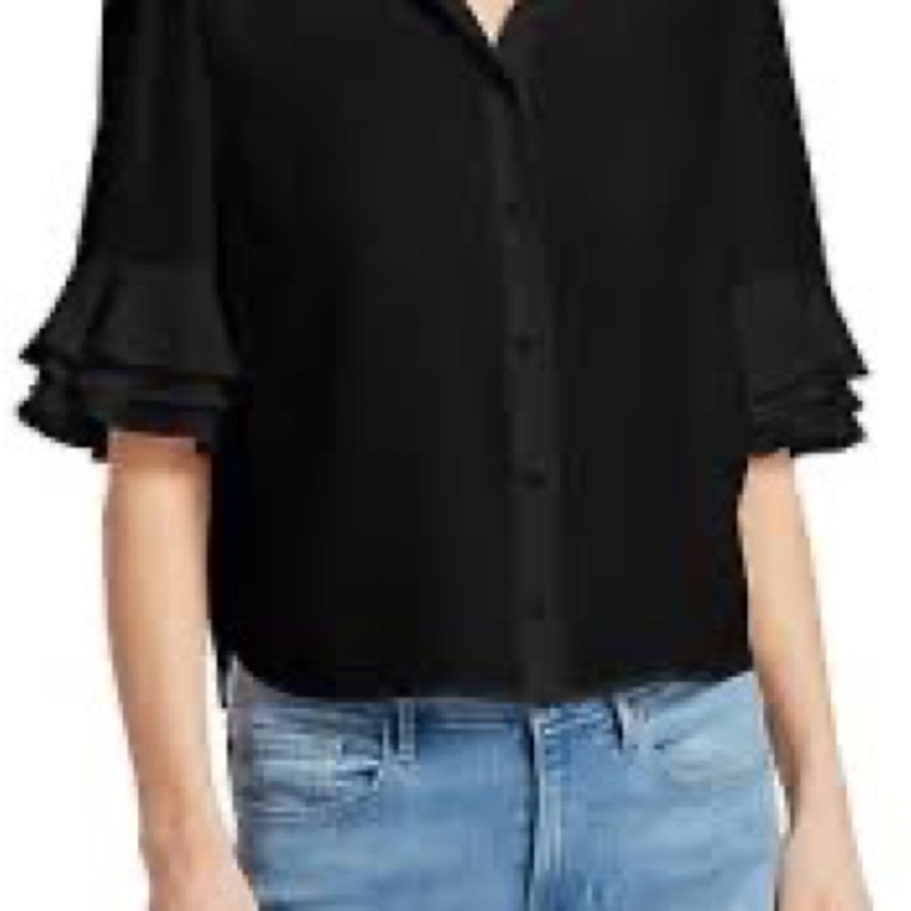 NWT Frame Ruffle sleeve top - Picture 4 of 10